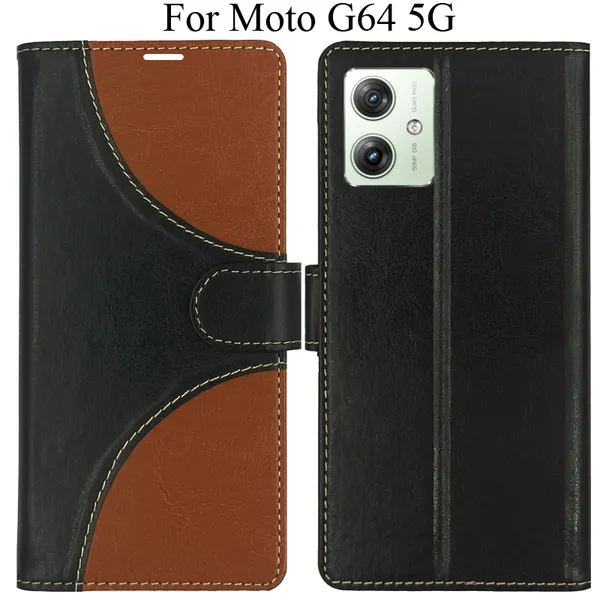 Black_Premium_Flip_Cover_For_Moto_G64_5G