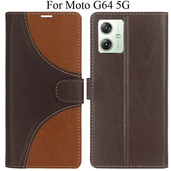 Brown_Premium_Flip_Cover_For_Moto_G64_5G