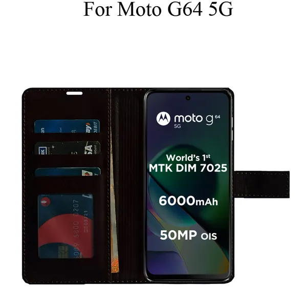 Brown_Premium_Flip_Cover_For_Moto_G64_5G