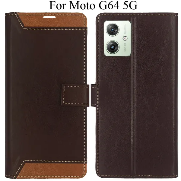 Brown_Premium_Flip_Cover_For_Moto_G64_5G