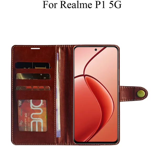 Brown_Premium_Flip_Cover_For_Realme_P1_5G