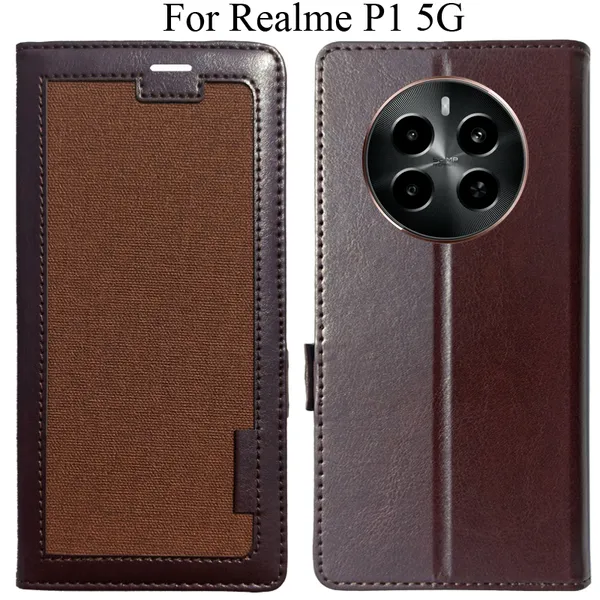 Brown_Premium_Flip_Cover_For_Realme_P1_5G