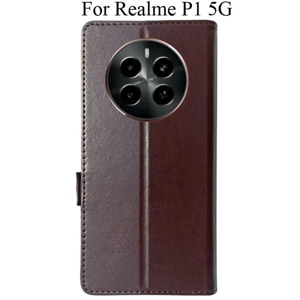 Brown_Premium_Flip_Cover_For_Realme_P1_5G