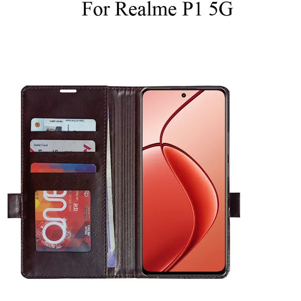 Brown_Premium_Flip_Cover_For_Realme_P1_5G