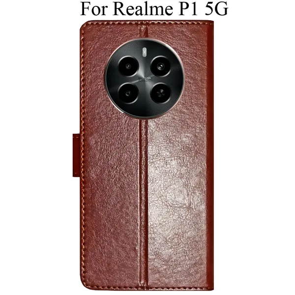 Brown_Premium_Flip_Cover_For_Realme_P1_5G