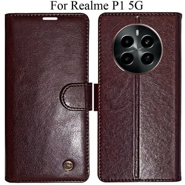 Beige_Premium_Flip_Cover_For_Realme_P1_5G