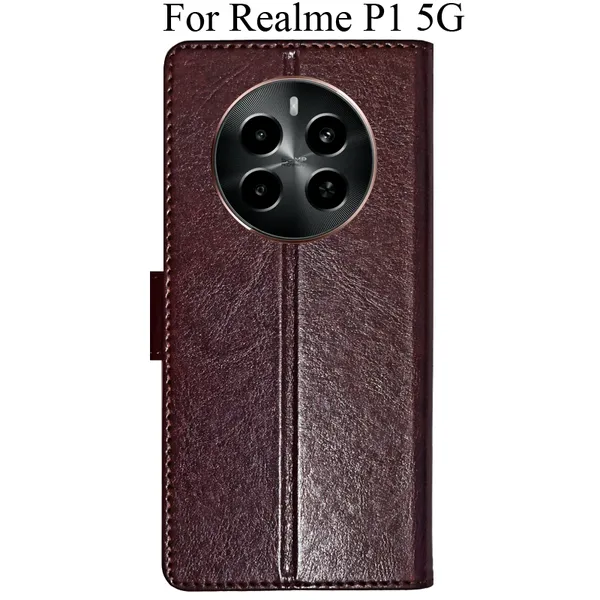 Beige_Premium_Flip_Cover_For_Realme_P1_5G