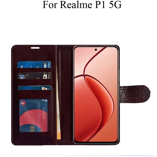 Beige_Premium_Flip_Cover_For_Realme_P1_5G