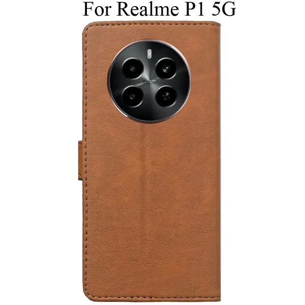 Brown_Premium_Flip_Cover_For_Realme_P1_5G