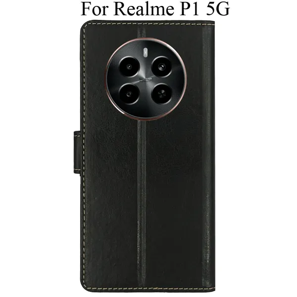 Black_Premium_Flip_Cover_For_Realme_P1_5G