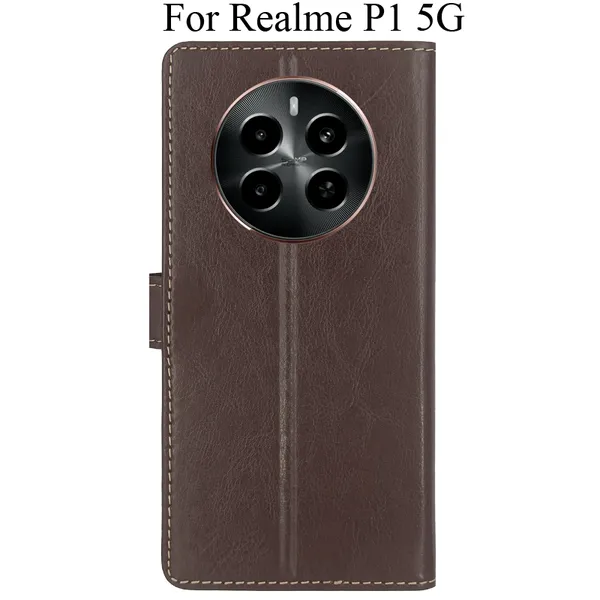 Brown_Premium_Flip_Cover_For_Realme_P1_5G