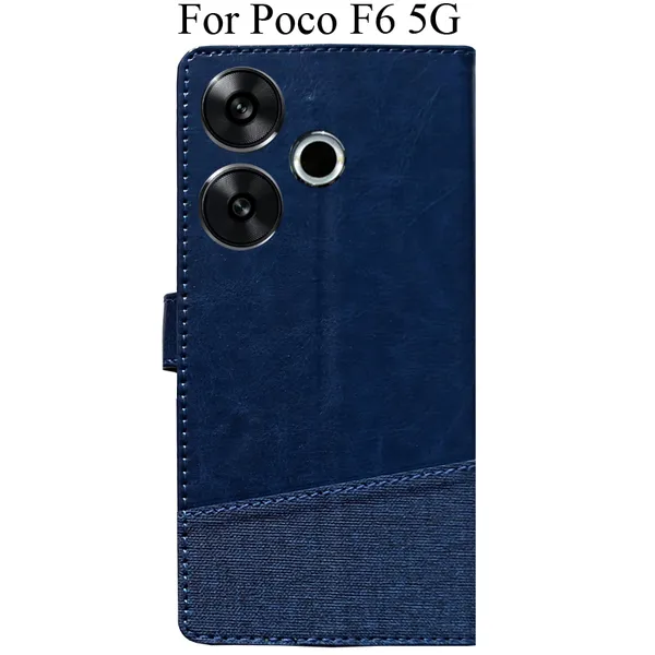 Blue_Premium_Flip_Cover_For_Poco_F6_5G