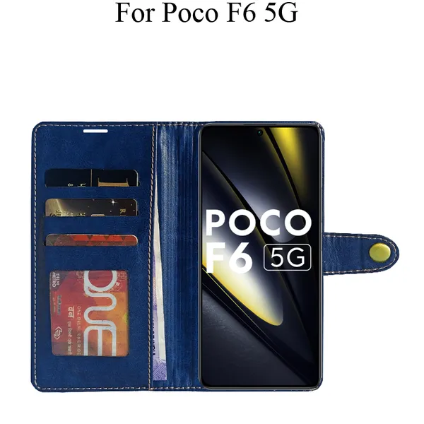 Blue_Premium_Flip_Cover_For_Poco_F6_5G