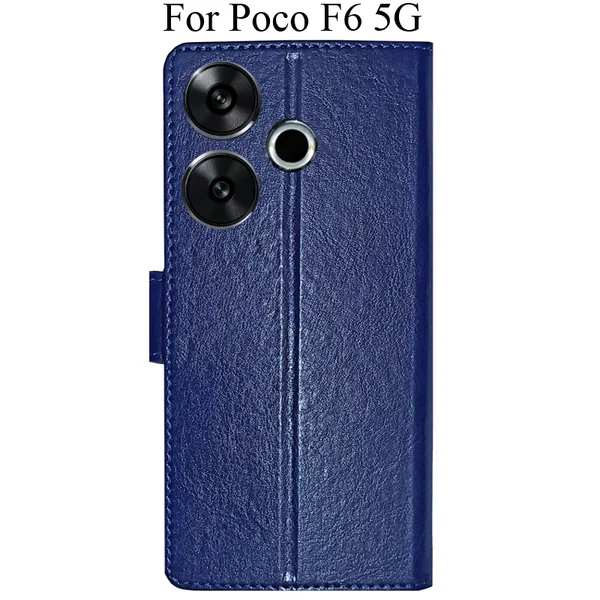 Blue_Premium_Flip_Cover_For_Poco_F6_5G