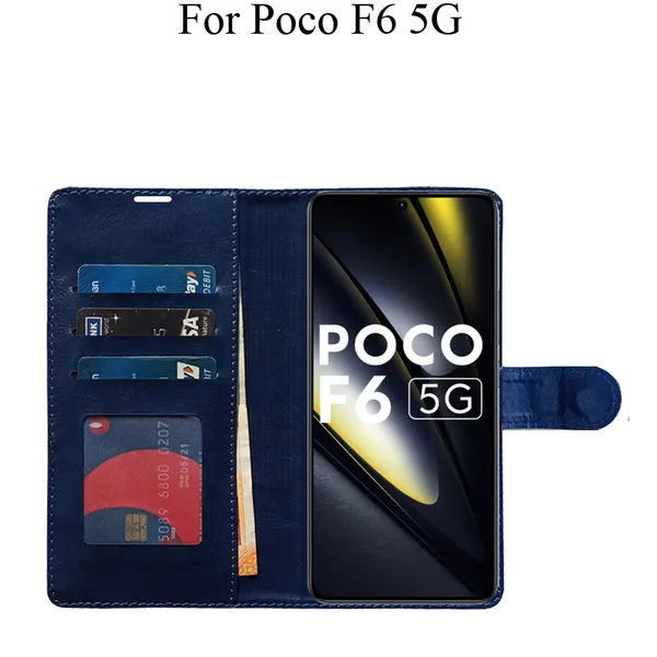 Blue_Premium_Flip_Cover_For_Poco_F6_5G