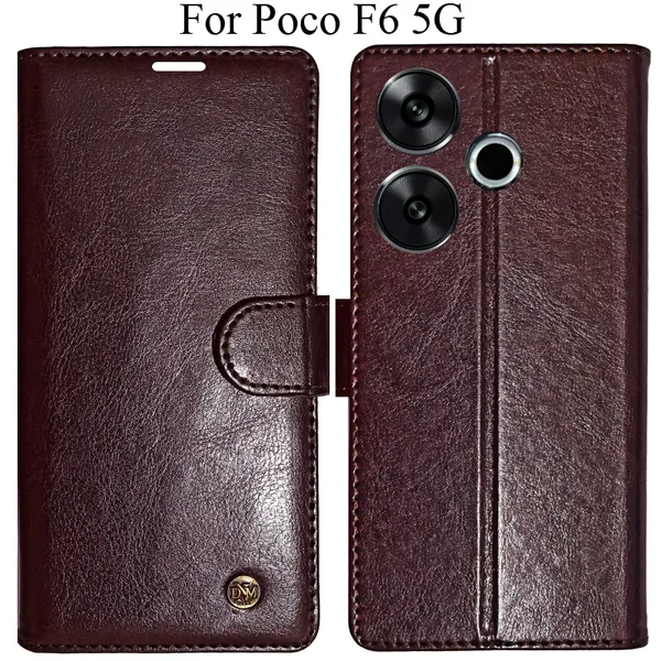 Beige_Premium_Flip_Cover_For_Poco_F6_5G