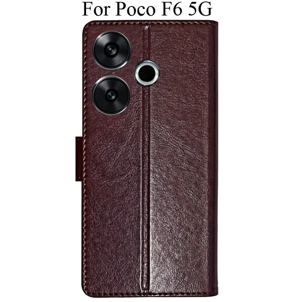 Beige_Premium_Flip_Cover_For_Poco_F6_5G