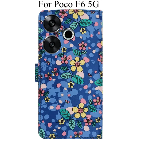 Blue_Premium_Flip_Cover_For_Poco_F6_5G
