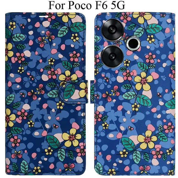 Blue_Premium_Flip_Cover_For_Poco_F6_5G