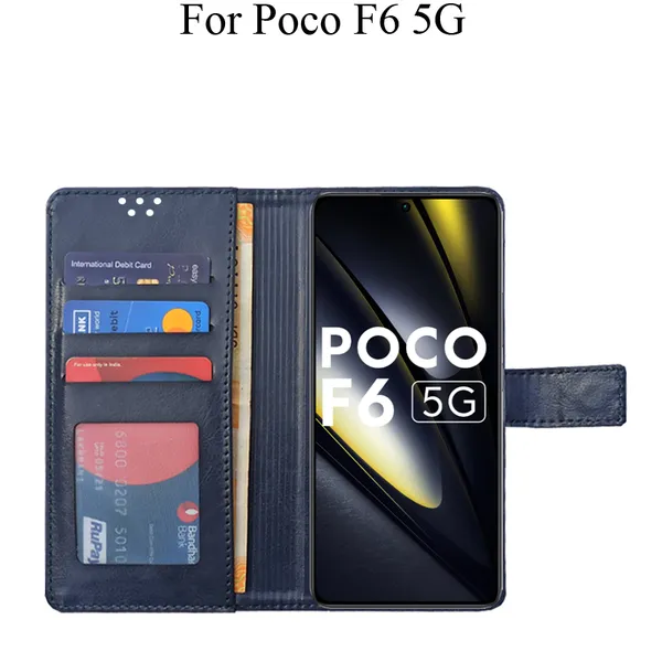 Blue_Premium_Flip_Cover_For_Poco_F6_5G