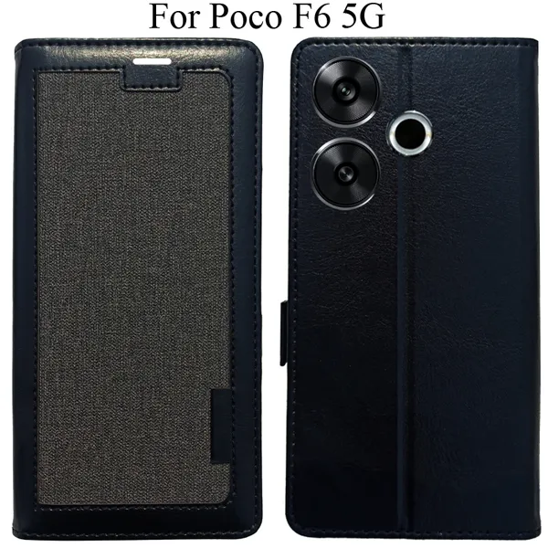 Black_Premium_Flip_Cover_For_Poco_F6_5G