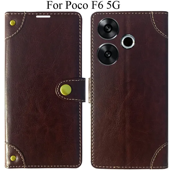 Beige_Premium_Flip_Cover_For_Poco_F6_5G