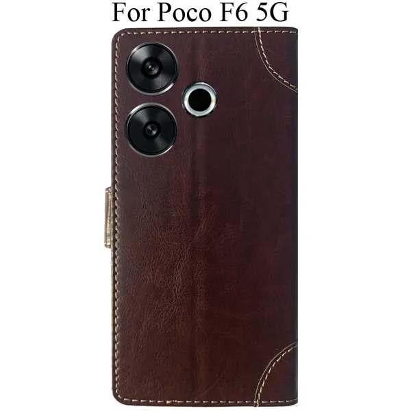 Beige_Premium_Flip_Cover_For_Poco_F6_5G