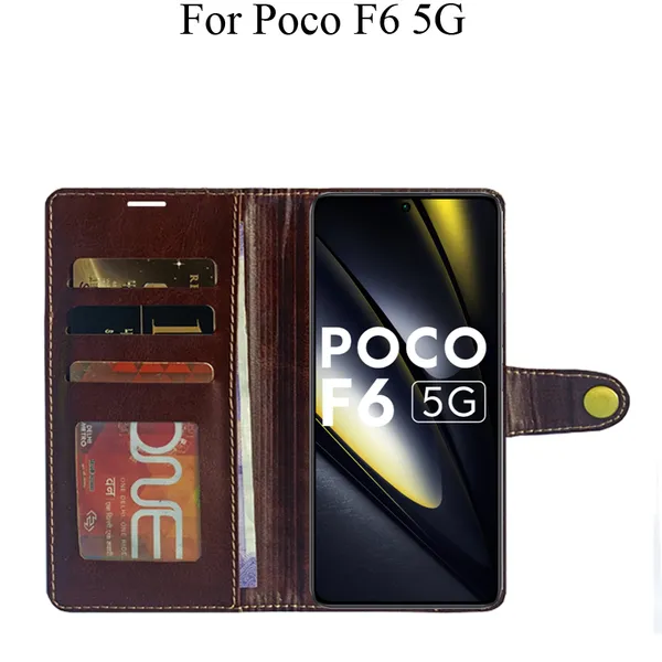 Beige_Premium_Flip_Cover_For_Poco_F6_5G