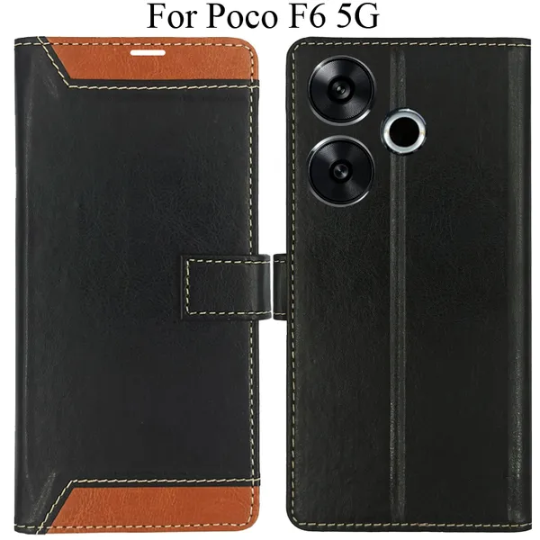 Brown_Premium_Flip_Cover_For_Poco_F6_5G