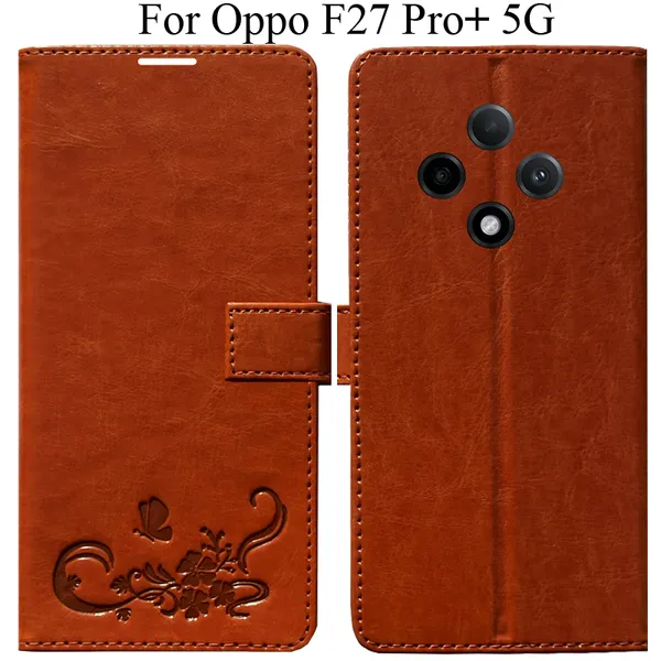 Orange_Premium_Flip_Cover_For_Oppo_F27_Pro_Plus_5G,_Oppo_F27_Pro+_5G
