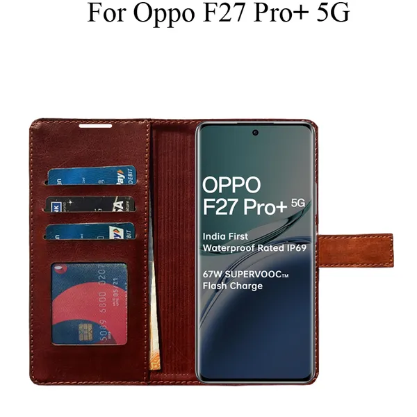Orange_Premium_Flip_Cover_For_Oppo_F27_Pro_Plus_5G,_Oppo_F27_Pro+_5G