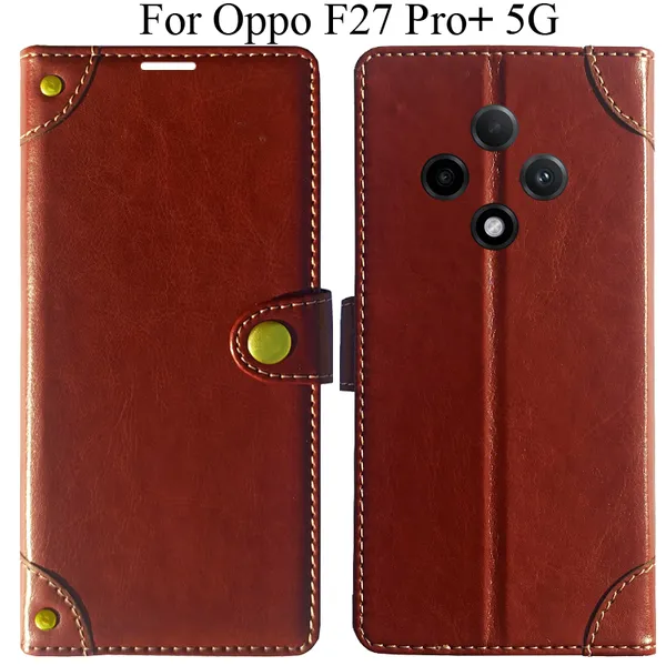 Brown_Premium_Flip_Cover_For_Oppo_F27_Pro_Plus_5G,_Oppo_F27_Pro+_5G