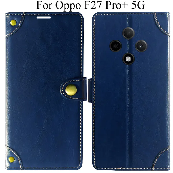 Blue_Premium_Flip_Cover_For_Oppo_F27_Pro_Plus_5G,_Oppo_F27_Pro+_5G
