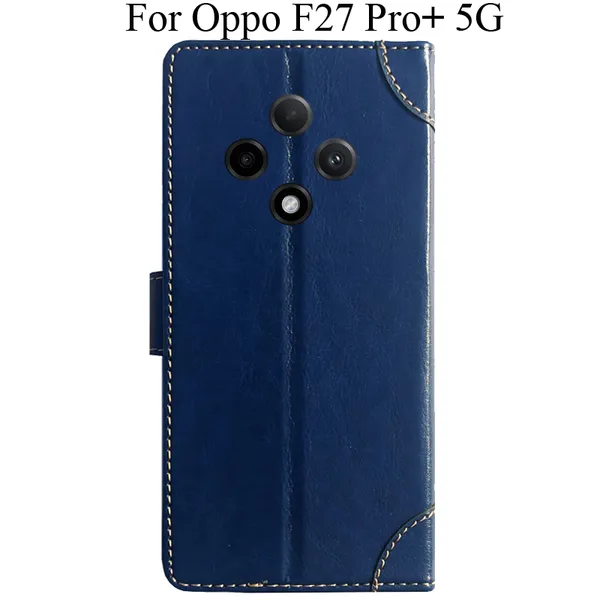 Blue_Premium_Flip_Cover_For_Oppo_F27_Pro_Plus_5G,_Oppo_F27_Pro+_5G