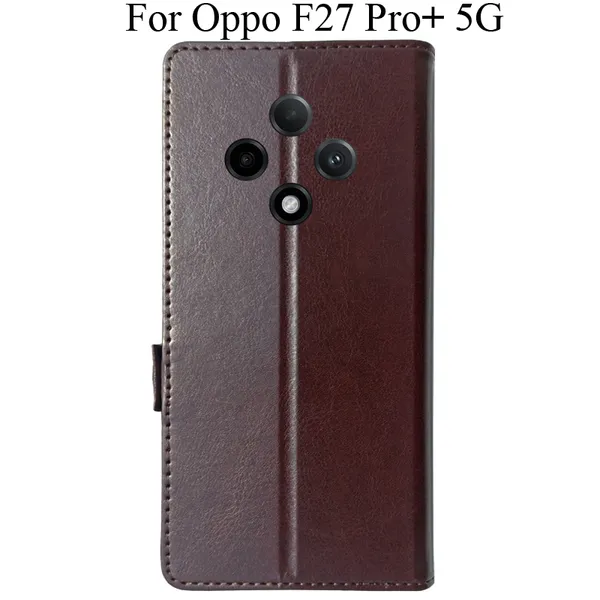 Brown_Premium_Flip_Cover_For_Oppo_F27_Pro_Plus_5G,_Oppo_F27_Pro+_5G