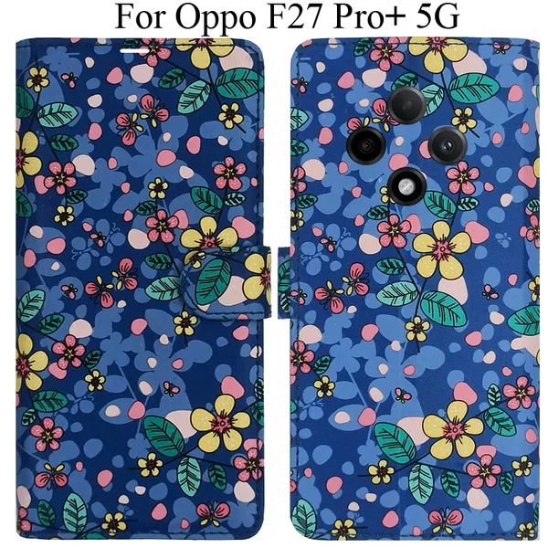 Blue_Premium_Flip_Cover_For_Oppo_F27_Pro_Plus_5G,_Oppo_F27_Pro+_5G
