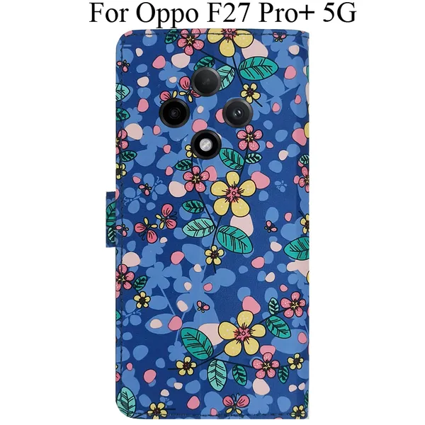 Blue_Premium_Flip_Cover_For_Oppo_F27_Pro_Plus_5G,_Oppo_F27_Pro+_5G