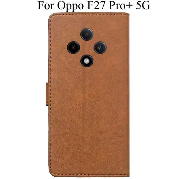Brown_Premium_Flip_Cover_For_Oppo_F27_Pro_Plus_5G,_Oppo_F27_Pro+_5G