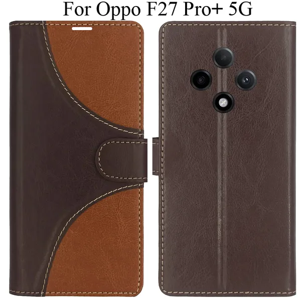 Brown_Premium_Flip_Cover_For_Oppo_F27_Pro_Plus_5G,_Oppo_F27_Pro+_5G