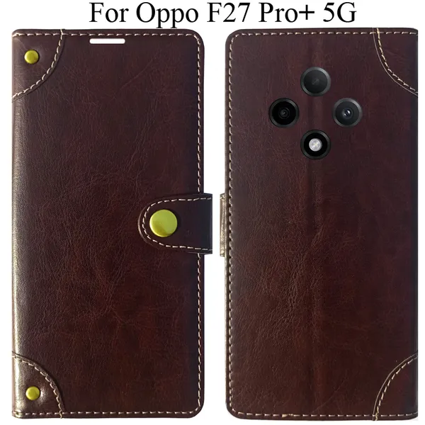 Beige_Premium_Flip_Cover_For_Oppo_F27_Pro_Plus_5G,_Oppo_F27_Pro+_5G