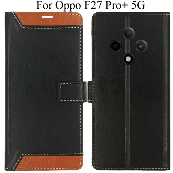 Brown_Premium_Flip_Cover_For_Oppo_F27_Pro_Plus_5G,_Oppo_F27_Pro+_5G