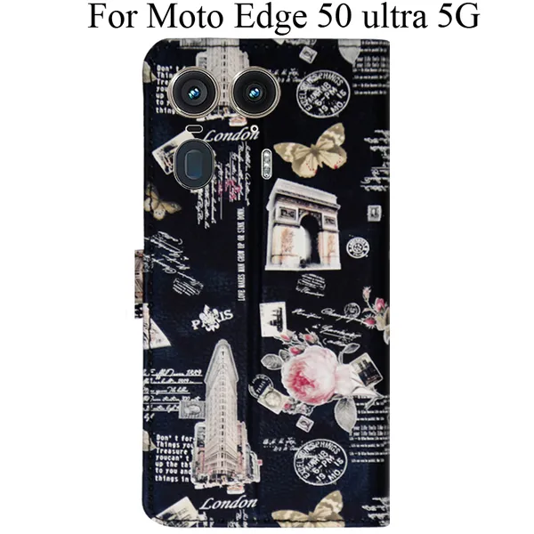 Black_Premium_Flip_Cover_For_Moto_Edge_50_Ultra_5G