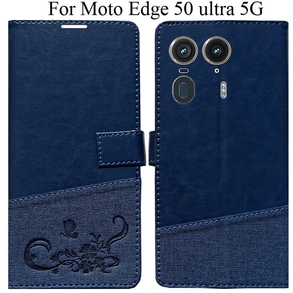 Blue_Premium_Flip_Cover_For_Moto_Edge_50_Ultra_5G