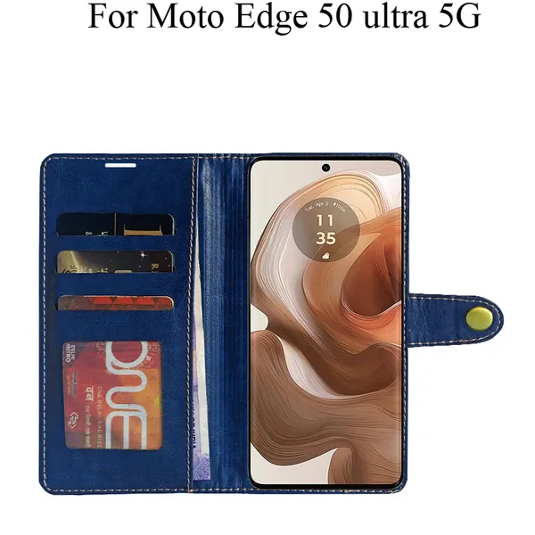 Blue_Premium_Flip_Cover_For_Moto_Edge_50_Ultra_5G
