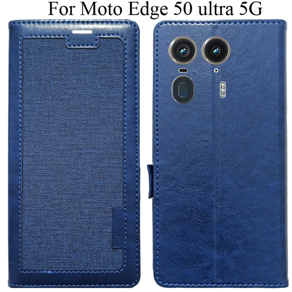 Blue_Premium_Flip_Cover_For_Moto_Edge_50_Ultra_5G