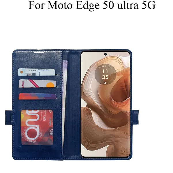 Blue_Premium_Flip_Cover_For_Moto_Edge_50_Ultra_5G