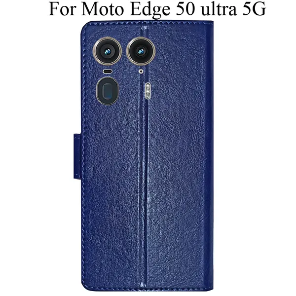 Blue_Premium_Flip_Cover_For_Moto_Edge_50_Ultra_5G