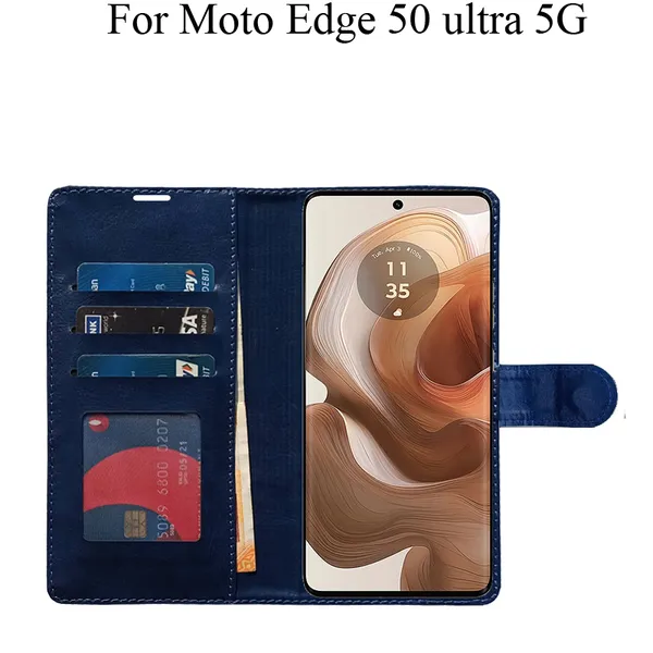 Blue_Premium_Flip_Cover_For_Moto_Edge_50_Ultra_5G
