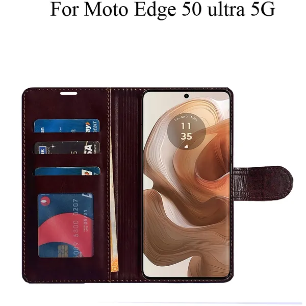 Beige_Premium_Flip_Cover_For_Moto_Edge_50_Ultra_5G