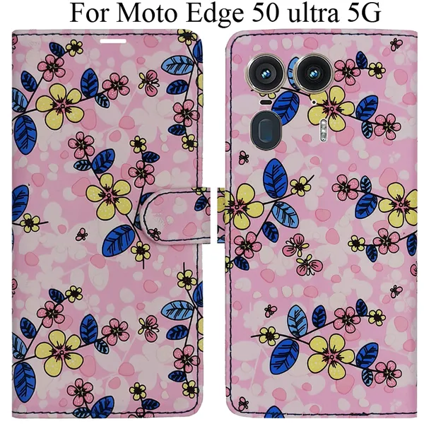 Pink_Premium_Flip_Cover_For_Moto_Edge_50_Ultra_5G